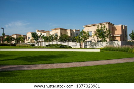 Gated villa compound luxury housing development