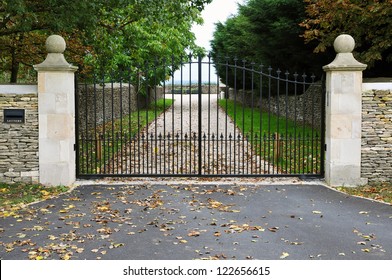 Gates And Drive Of A Country Estate