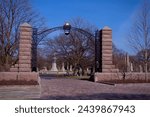 The gates of Graceland Cemetery