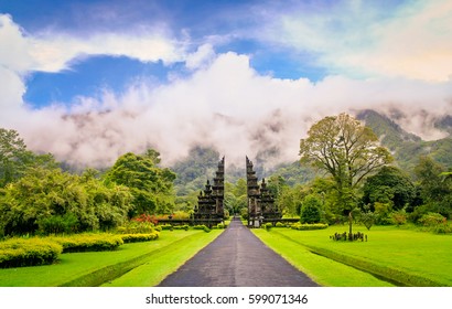 Gates To One Of The Hindu Temples In Bali In Indonesia