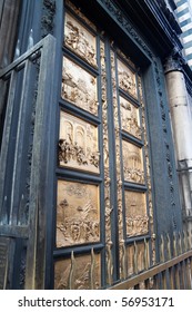 The Gates Of Paradise At The Duomo In Florence, By Lorenzo Ghiberti