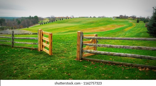 Gates To Peace And Love / The Gates To The Field Where The Woodstock Music Festival Occurred In 1969 