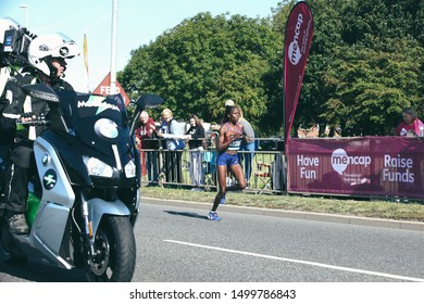 Gateshead UK - 8th Sept 2019. Great North Run 2019: Brigid Kosgei In Marathon Record Breaking Run - Newcastle Upon Tyne And Gateshead