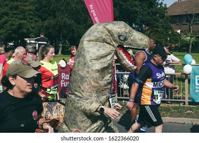 Gateshead/UK - 8th Sept 2019: Great North Run 2019 Fancy Dress Runners