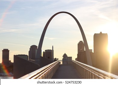 Gateway Arch At Golden Hour