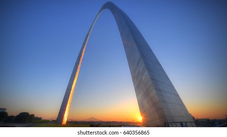 Gateway Arch In St. Louis, Missouri.