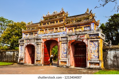 Gateway of Dien Tho - The Imperial City, Hue, Vietnam - Shutterstock ID 1213404007