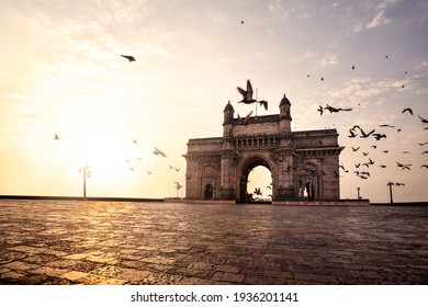 Gateway of India, Mumbai Maharashtra monument landmark famous place  magnificent view without people sunset - Shutterstock ID 1936201141