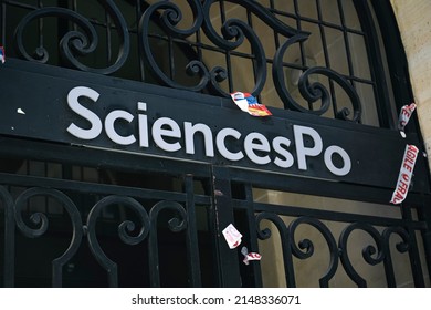 Gateway To Sciences Po University In Paris, France On April 14, 2022.