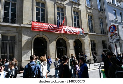 Gateway To Sciences Po University In Paris, France On April 14, 2022.