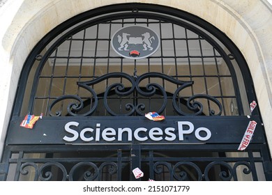 Gateway To Sciences Po University In Paris, France On April 14, 2022.