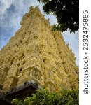 Gateway tower of the Thanumalayan Temple, also called Sthanumalayan Temple, located in Suchindram in the Kanyakumari district of Tamil Nadu, India. 