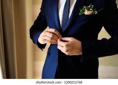 Gathering of the groom , groom buttons cuffs