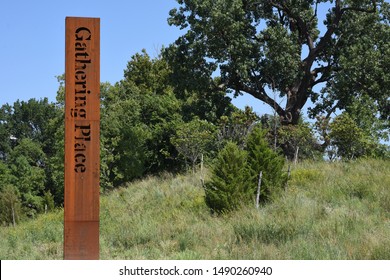 Gathering Place - Gathering Place Sign Tulsa, OK