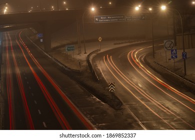 Gatineau, Québec, Canada - Light Trails In Hull