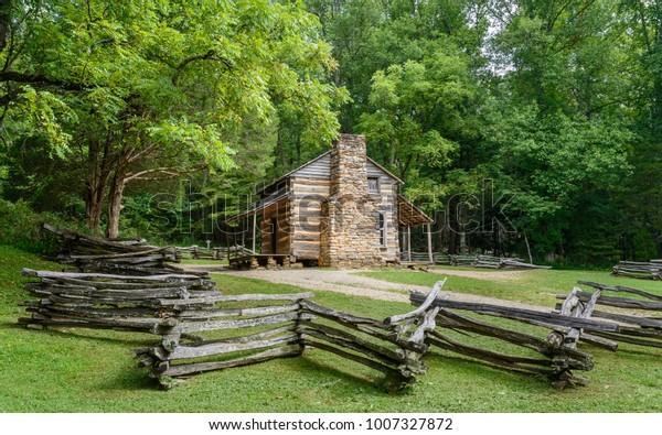 Gatlinburg Tennessee Usa Early Wooden Homestead Stock Photo Edit