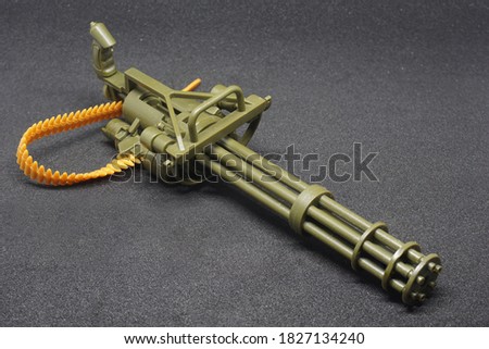 Gatling type machine gun model