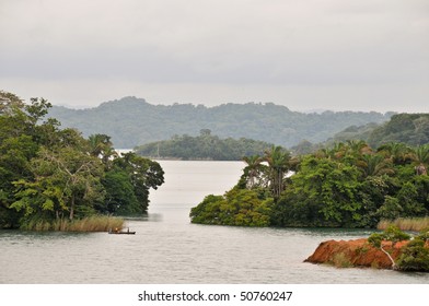 Gatun Lake Of The Panama Channel