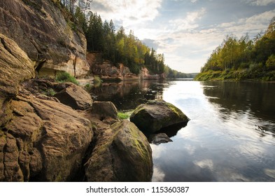 Gauja River At Eagle Cliffs