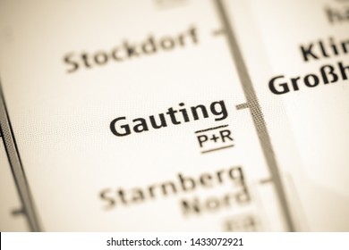 Gauting Station. Munich Metro Map.