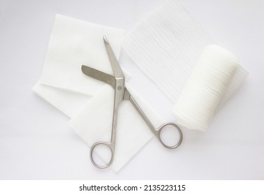 Gauze And Roll Bandage For Medical Wound Dressing Care