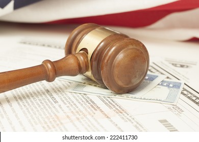 Gavel And Immigration Documents