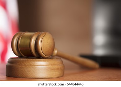 Gavel On Court Desk