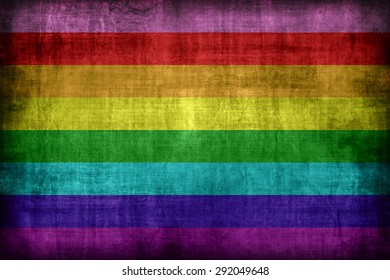 Gay 8 Stripe Flag Pattern, Retro Vintage Style