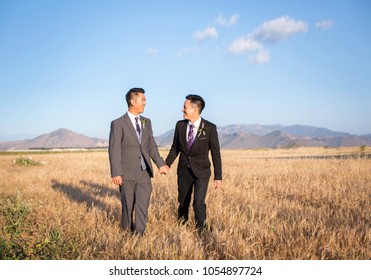 Gay Couple On Their Wedding Day