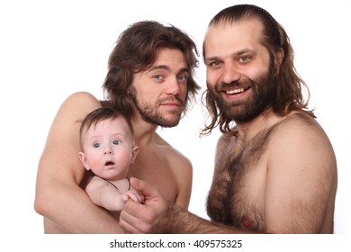 Gay Male Family With Baby