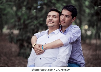 Gay Men Hugging