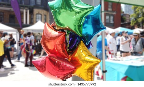 Gay Pride Colored Mylar Balloons