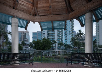 Gazebo Benches At Las Olas On The Tarpon River Fort Lauderdale FL