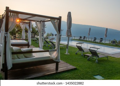 Gazebo To Shelter From The Sun In The Garden