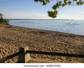 Gazebo View of Oneida Lake at Verona Beach in Upstate New York
