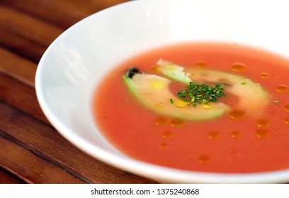 Gazpacho Soup With Avacado	