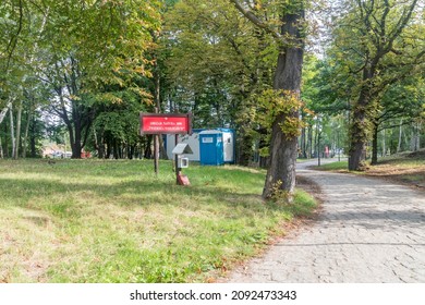 Gdansk, Poland - August 14, 2021: Special Nature Protection Area Natura 2000 Twierdza Wisloujscie (Wisloujscie Fortress).