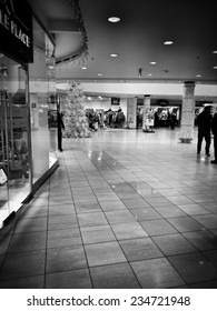 GDANSK, POLAND - DECEMBER 01, 2014: Christmas Shopping Frenzy. Shopping Centre, Supermarket Interior. December 01, 2014. Gdansk, Poland.