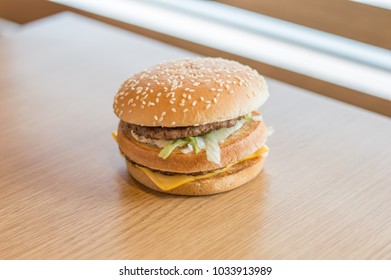 Gdansk, Poland - February 22, 2018: Big Mac Hamburger From McDonald's.