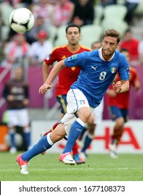 Gdansk, POLAND - June 10, 2012: 
Claudio Marchisio In Action 
During The UEFA Euro 2012 
SPAIN V ITALY At Arena Gdansk. 
