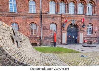 GDANSK, POLAND - MARCH 17, 2022: Gdansk Is A Major Shipping Port And Tourist Destination In Poland. Op. Post Office