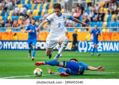 GDYNIA, POLAND - 11 June, 2019:  FIFA U-20 World Cup Poland 2019, Ukraine - Italy O.p Andrea Pinamonti
