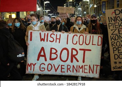 Gdynia, Poland, 27 October 2020. Protests against ban on abortion.