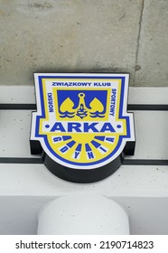 GDYNIA, POLAND - MAY 7, 2022: Arka Logo At Stadion Miejski In Gdynia, Poland