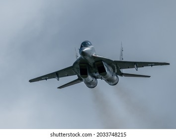 Gdynia,Poland-August 2021:Mig- 29 Polish Air Force