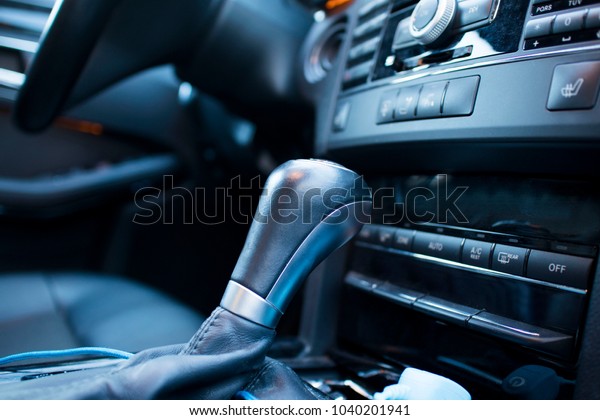 Gear box in the car,\
Transmission