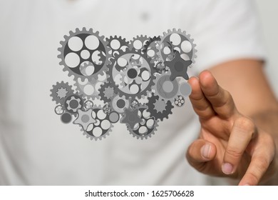 gear Technology setting concept background