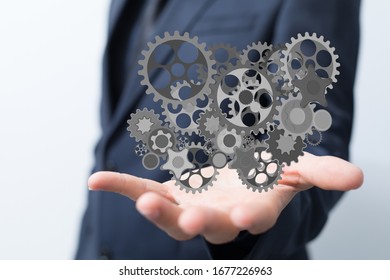 gear Technology setting concept background