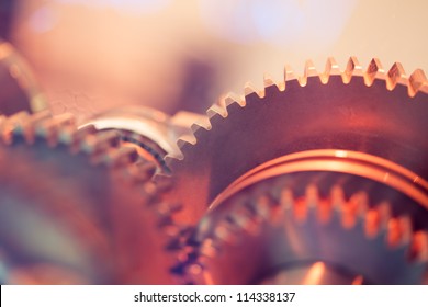 gear wheels close-up