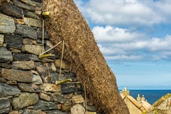 Gearrannan Blackhouse Village Views, In Outer Hebrides, Scotland